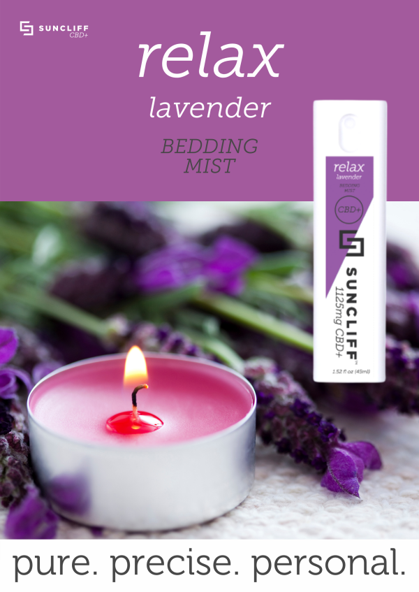 Suncliff CBD+ relax Bedding Mist 10ml - Image 2